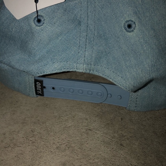 NEW NWT Men’s Obey Worldwide Blue Denim Hat OSFA - Picture 4 of 5